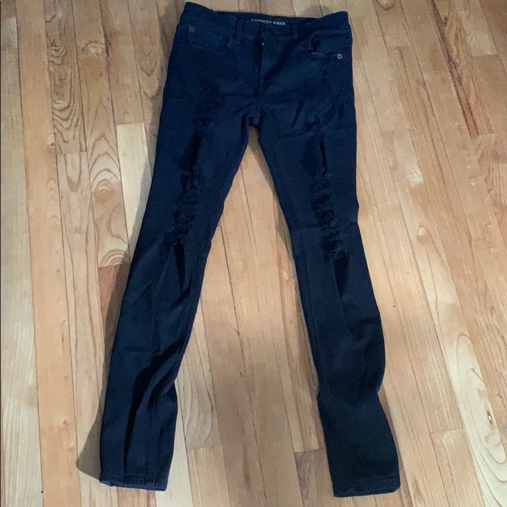 Express ripped jeggings